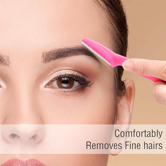 Aurexal™ Eyebrow Razor for Women – Face Shaver & Facial Hair Remover Tool - ROSE PINK