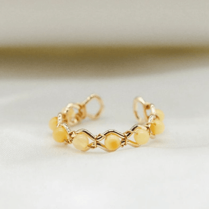 Natural Stone Anxiety Rings Meditation Bass Rings Spiritual Motivation Multiple Stones to Choose From