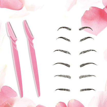 Aurexal™ Eyebrow Razor for Women – Face Shaver & Facial Hair Remover Tool - ROSE PINK