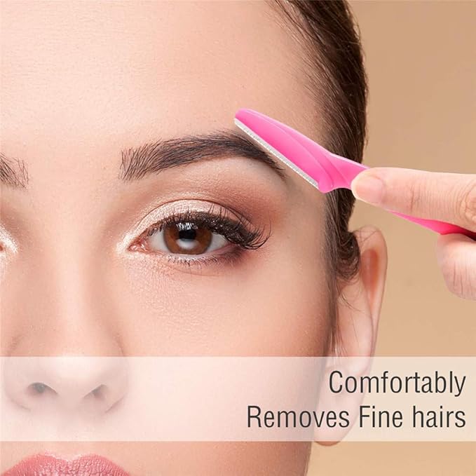 Aurexal™ Eyebrow Razor for Women – Face Shaver & Facial Hair Remover Tool - ROSE PINK