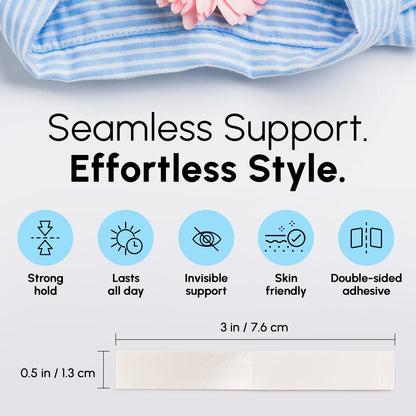 Aurexal™ Double Sided Fashion Tape for Women – Secure Fit Strips - 36 strips