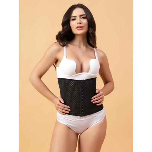 Aurexal Women Corset Shapewear High Waist Tummy Control Shapewear with Hook Belt