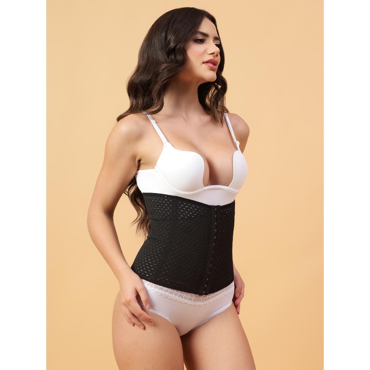 Aurexal Women Corset Shapewear High Waist Tummy Control Shapewear with Hook Belt