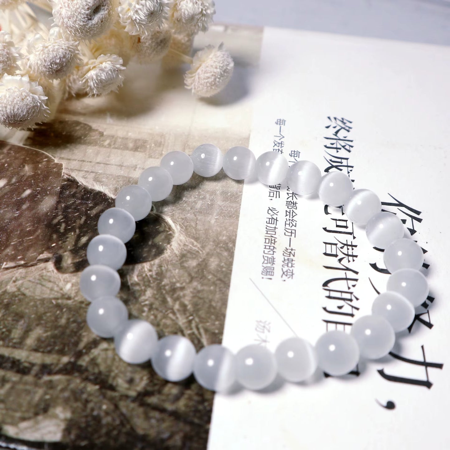 Hot Sale Natural Stones 8mm Gorgeous Semi-Precious Gemstones Healing Crystal Stretch Unisex Seed Bead Bracelets