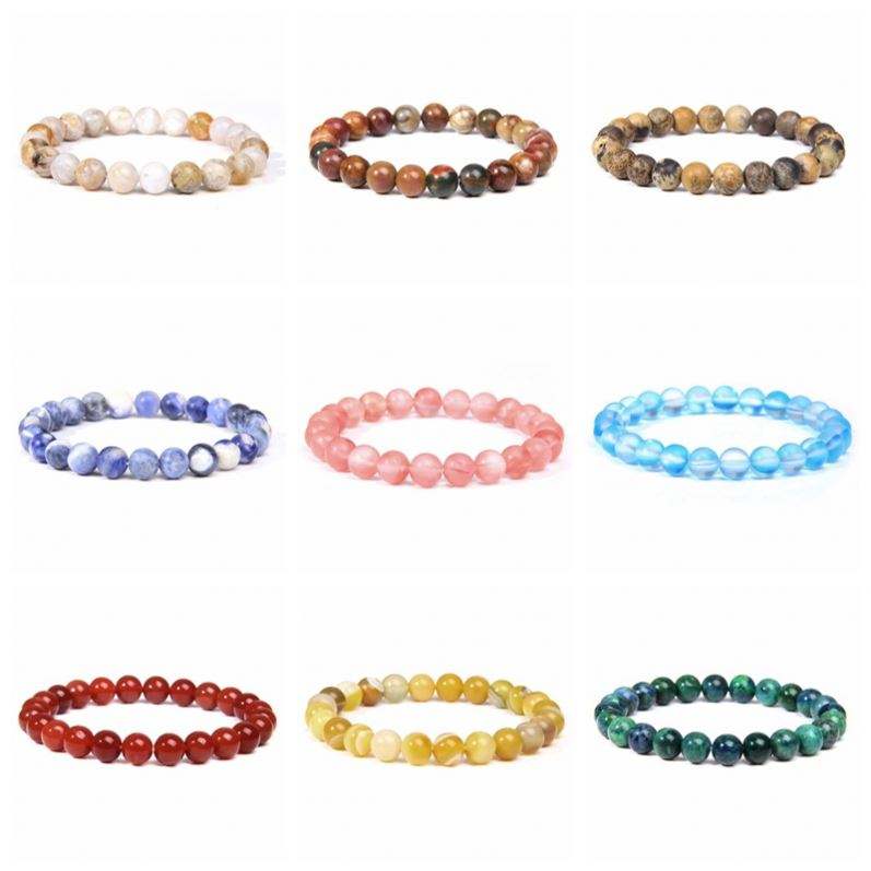 Healing Crystal Bracelets | 8mm Natural Stone Unisex