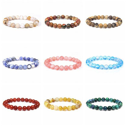 Healing Crystal Bracelets | 8mm Natural Stone Unisex