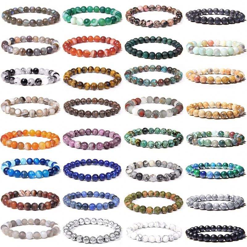 Healing Crystal Bracelets | 8mm Natural Stone Unisex