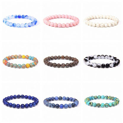 Healing Crystal Bracelets | 8mm Natural Stone Unisex