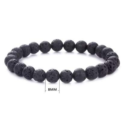 Hot Sale Natural Stones 8mm Gorgeous Semi-Precious Gemstones Healing Crystal Stretch Unisex Seed Bead Bracelets