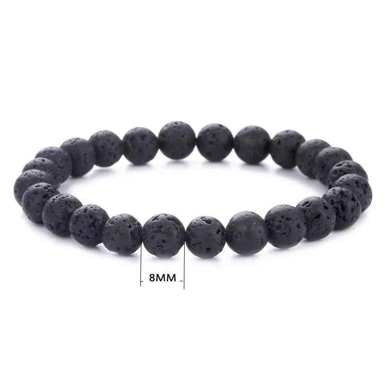 Hot Sale Natural Stones 8mm Gorgeous Semi-Precious Gemstones Healing Crystal Stretch Unisex Seed Bead Bracelets