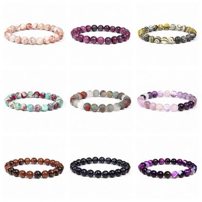 Healing Crystal Bracelets | 8mm Natural Stone Unisex