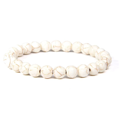 Hot Sale Natural Stones 8mm Gorgeous Semi-Precious Gemstones Healing Crystal Stretch Unisex Seed Bead Bracelets