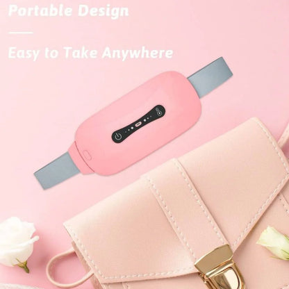 Aurexal Menstrual Cramps Relief Belt – Electric Heating Pad with Vibration for Period Pain and cramps