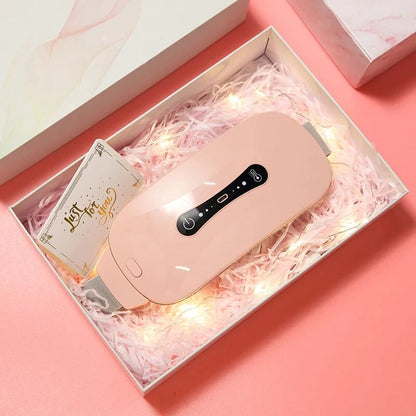 Aurexal Menstrual Cramps Relief Belt – Electric Heating Pad with Vibration for Period Pain and cramps