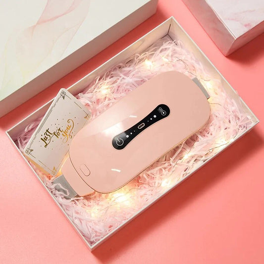 Aurexal Menstrual Cramps Relief Belt – Electric Heating Pad with Vibration for Period Pain and cramps