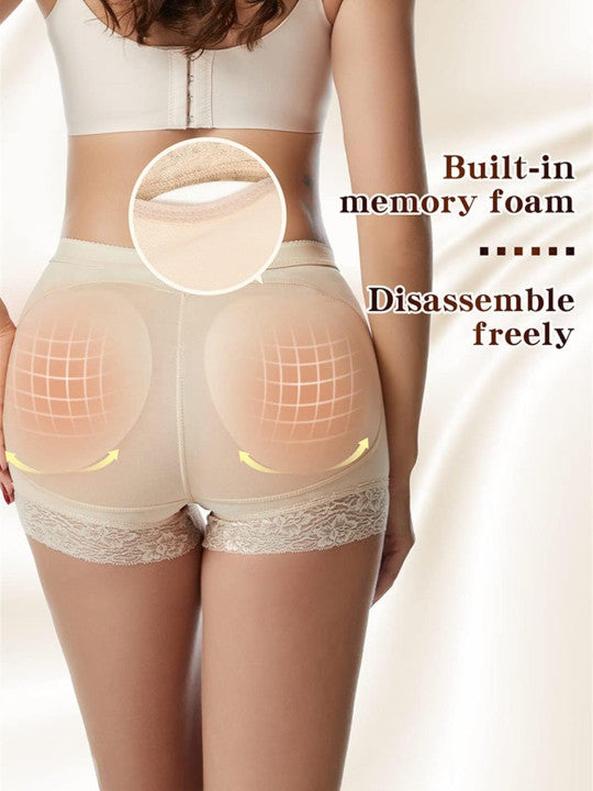 Aurexal™ Seamless Lace Shapewear Panty with Removable Pads