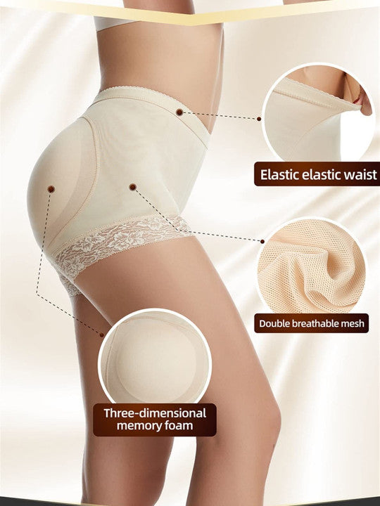 Aurexal™ Seamless Lace Shapewear Panty with Removable Pads