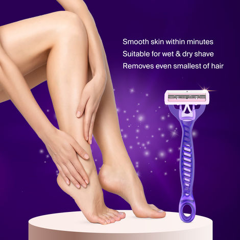 Aurexal™ Disposable Razors for Women – Pack of 3 | Safe &amp; Hygienic Shaving