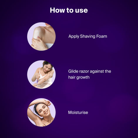 Aurexal™ Disposable Razors for Women – Pack of 3 | Safe &amp; Hygienic Shaving