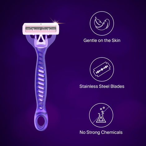 Aurexal™ Disposable Razors for Women – Pack of 3 | Safe &amp; Hygienic Shaving